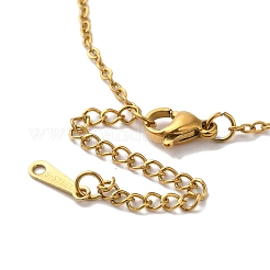 PVD Vacuum Plating 201 Stainless Steel Necklaces&nbsp;NJEW-H033-01G-R
