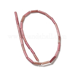 天然石ロードナイトビーズ連売り  コラム  13~14x4mm  穴：1mm  約28個/連  15.12''（38.4センチメートル）&nbsp;G-E612-B03-C