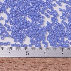 MIYUKIデリカビーズ小  シリンダー  日本製シードビーズ  15/0  （dbs0730)不透明ツルニチニチソウ  1.1x1.3mm  穴：0.7mm  約3500個/10g&nbsp;X-SEED-J020-DBS0730