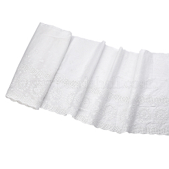 3 Yards Cotton Embroidered Flower Fabrics&nbsp;DIY-FG0008-65