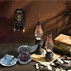 DIY Oval Poplar Wood Wall Display Stand Decorations&nbsp;DJEW-CN0001-18A