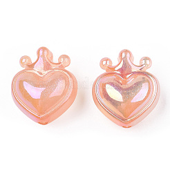 UV Plating Rainbow Iridescent Acrylic Beads&nbsp;OACR-T027-01-A05