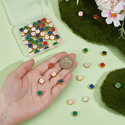 63Pcs 9 Colors Alloy Enamel Beads&nbsp;FIND-PH0026-74