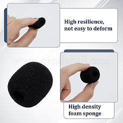 60Pcs Mini Microphone Sponge Sleeve&nbsp;AJEW-ME0001-37