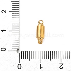 304ステンレススチール製マグネット留め具  カン付き  コラム  ゴールドカラー  12x4mm  穴：1.2mm&nbsp;STAS-B104-01A-G