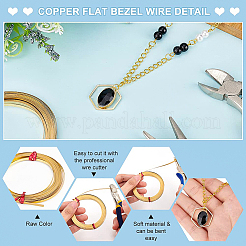 Brass Flat Bezel Wire&nbsp;CWIR-WH0016-02B
