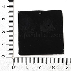 アクリルパーツ  黒と白の格子模様  ハート  34.5x35x2.5mm  穴：1.6mm&nbsp;FIND-M046-01A