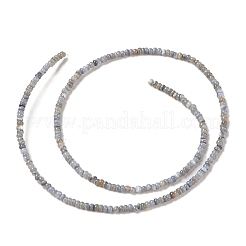 天然淡水シェルビーズ連売り  染め  ロンデル  濃いグレー  2~2.5x0.5~2.5mm  穴：0.5mm  約205~235個/連  14.57~15.16インチ（37~38.5cm）&nbsp;SHEL-P017-01A-13