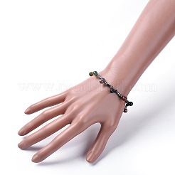 Non-magnetic Synthetic Hematite Beads Stretch Bracelets&nbsp;BJEW-JB04659-01