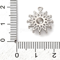 Brass Micro Pave Cubic Zirconia Pendants&nbsp;KK-I276-03P-02