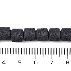 Frosted Natural Lava Rock Beads Strands&nbsp;G-E618-02D