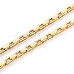Brass Box Chain Necklace&nbsp;NJEW-TA0001-16