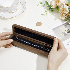 Rectangle Wooden Hairpin Storage Boxes&nbsp;CON-WH0112-011