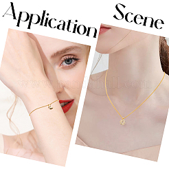 24Pcs 2 Styles Brass Micro Pave Cubic Zirconia Charms&nbsp;KK-BBC0019-03