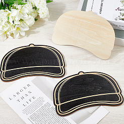 MDF 帽子テンプレート  DIY 木工工芸  ブラック  146x220x3mm&nbsp;DIY-WH0622-321B