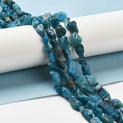 生の粗い天然アパタイトビーズ連売り  ナゲット  4.5~12x4.5~8x4~8mm  穴：0.9mm  約63~66個/連  15.47''~16.34''（39.3~41.5センチメートル）&nbsp;G-I293-G03-02