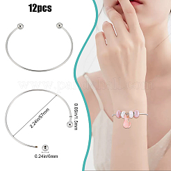 12Pcs Brass Cuff Bangles Making&nbsp;BJEW-SC0001-24