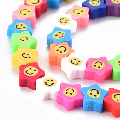 Handmade Polymer Clay Beads Strands&nbsp;CLAY-N008-016