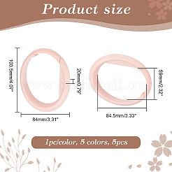 5Pcs 5 Colors Round Plastic Purse Hooks&nbsp;FIND-WR0010-28