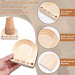 Wood Paper Cup Storage Rack&nbsp;ODIS-WH0099-165