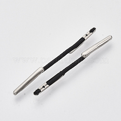 弾性有刺鉄線  ステンレス鋼パーツ  指輪固定用  ブラック  34~36x1mm&nbsp;X-FIND-Q086-C-01