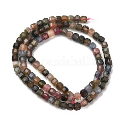 Natural Multicolor Tourmaline Beads Strands&nbsp;G-D110-B02-01