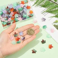 90Pcs 7 Colors Two Tone Transparency Glass Pendant&nbsp;GLAA-FS0002-72