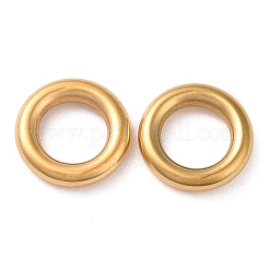 304ステンレススチールリンクリング  リング  ゴールドカラー  10x2.1mm  内径：6mm&nbsp;STAS-E482-05G