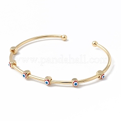 Brass Cuff Bangles&nbsp;BJEW-A134-02G-09