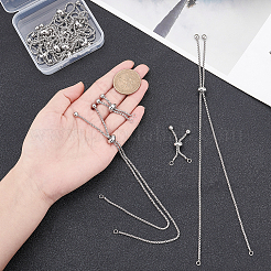 12Pcs 2 Style Adjustable 304 Stainless Steel Bracelet Making&nbsp;MAK-UN0001-22