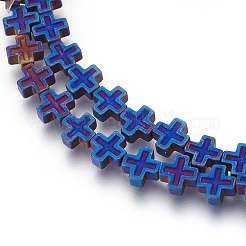 Electroplated Non-magnetic Synthetic Hematite Beads Strands&nbsp;G-P392-B