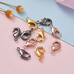 真鍮カニカン  オウムトリガークラスプ  カドミウムフリー＆ニッケルフリー＆鉛フリー  ミックスカラー  12x7x3mm  穴：1mm&nbsp;X-KK-902-M