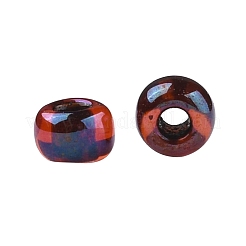 TOHOラウンドシードビーズ  日本製シードビーズ  （黒の裏地付きダークルビー光沢400)個  11/0  2.2mm  穴：0.8mm  約1110PCS /ボトル  10 G /ボトル&nbsp;SEED-JPTR11-0400