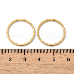 Ion Plating(IP) 304 Stainless Steel Plain Band Rings&nbsp;RJEW-I101-01B-G