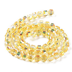 Electroplate Rondelle Glass Beads Strands&nbsp;EGLA-A036-09A-M