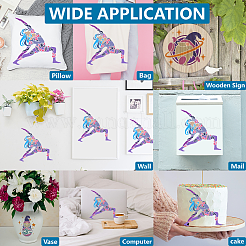 1 Set PET Hollow Out Drawing Painting Stencils&nbsp;DIY-MA0005-36