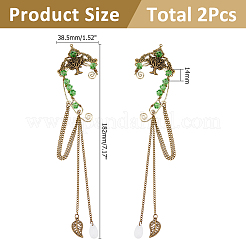 1 Pair Alloy Tree Cuff Earrings&nbsp;EJEW-HS0001-23A