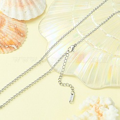 304 Stainless Steel Rolo Chain Necklace for Men Women&nbsp;NJEW-YW0001-18