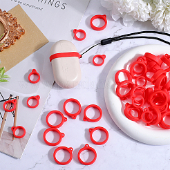 60Pcs 2 Style Silicone Pendant&nbsp;SIL-GF0001-43B