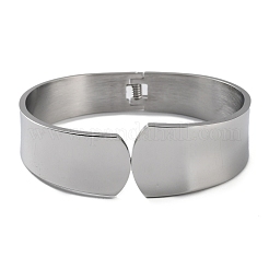 Non-Tarnish 304 Stainless Steel Wide Cuff Bangles&nbsp;BJEW-G689-02P