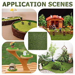 Square Plastic Artificial Moss&nbsp;DJEW-WH0015-142
