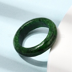 天然ミャンマー翡翠染めの指輪  グリーン  4~4.5mm  usサイズ5 1/4(15.9mm)&nbsp;RJEW-C160-01A