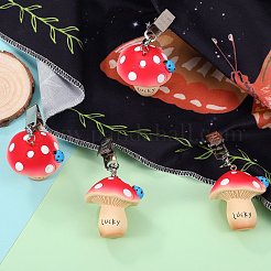 4Pcs Mushroom Resin Tablecloth Weights&nbsp;HJEW-SW00128-05