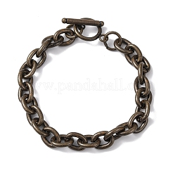 304 Stainless Steel Cable Chains Bracelets for Women Men&nbsp;BJEW-P376-02AB