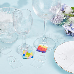 DIY Blank Wine Glass Charm Making Kit&nbsp;DIY-SC0023-79A