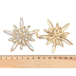 304 Stainless Steel Glass Stud Earrings for Women&nbsp;EJEW-M095-16G