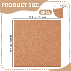 コルクカップマット  正方形  ゴールデンロッド  305x305x12mm&nbsp;AJEW-WH0348-420