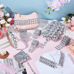 Resin Rhinestone Mesh Wrap Roll&nbsp;DIY-OC0015-67