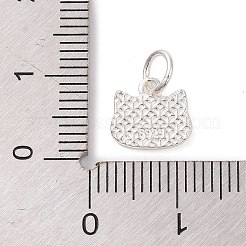 Cat Shape 925 Sterling Silver Charms&nbsp;STER-F056-03S-01