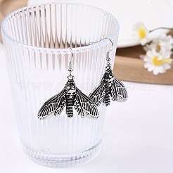 Alloy & Brass Moth Dangle Earrings for Women&nbsp;WG461A9-01